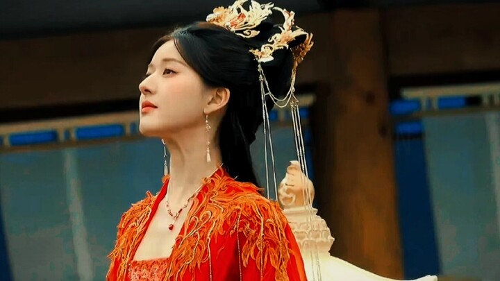 Feng Yin is so beautiful, and the broken look of Ayin’s red dress and damaged dress is also so beaut