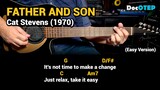 Father And Son - Cat Stevens (Easy Guitar Chords Tutorial with Lyrics)