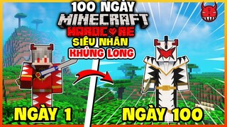 Siêu Tóm Tắt 100 Ngày Sinh Tồn Siêu Nhân Khủng Long Minecraft Siêu Khó