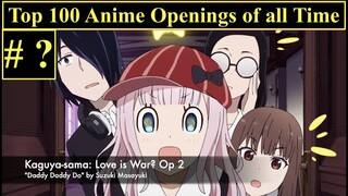 Top 100 Anime Openings of All Time