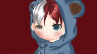 speed paint ( baby shoto todoroki) ¦ ibisPaint X ¦ Peachy Daysu