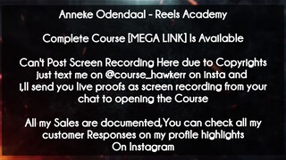 Anneke Odendaal  course - Reels Academy download