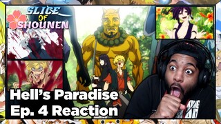 Hell's Paradise Episode 4 Reaction | IT'S REALLY SURVIVAL OF THE FITTEST OUT HERE!!!