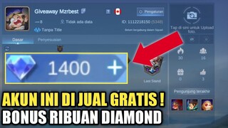 PLAYER GRATISAN MASUK ! AKUN INI DI JUAL GRATIS !! ADA ISI RIBUAN DIAMOND !!! ADA YG MAU ?