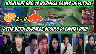 REAKSI STREAMER RRQ HOSHI BANTAI HABIS BURMESE GHOULS - GAMES OF THE FUTURE