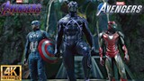 Shadow Physics Black Panther and Avengers vs Klaw With Endgame Suits - Marvel's Avengers Game (2021)