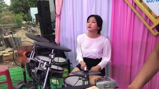 Liên Khúc Hải Ngoại Cực Hay - Ni Ni Drum Cover Đám Cưới