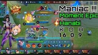 Epic momen Hanabi..Hero yang terlupakan | MLBB Mobile