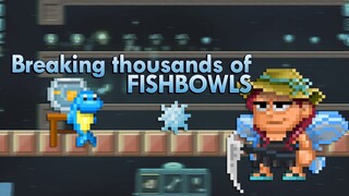 BREAKING THOUSANDS OF FISHBOWL BLOCKS | Pixel Worlds