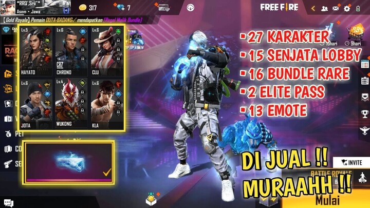 CHRONO LV 6, ADA SKIN TINJU ES - JUAL AKUN FF MURAH AJA