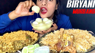 Biryani Special Mukbang 🥘 กิน Biryani เนื้อแกะ & ไก่ Biryani กับ Rasgulla นักชิม NK