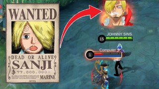 ONE PIECE SANJI MLBB SKIN COLLABORATION