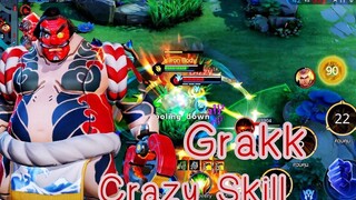 ROV - Crazy Skill Grakk แกร๊กสกิลสุดปัง กระชากเข้าป้อมแบบแรงๆ - Gameplay