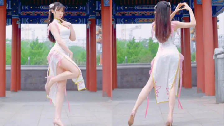 [Dance] Gentle Cheongsam Lady - Smile With Peach Blossom