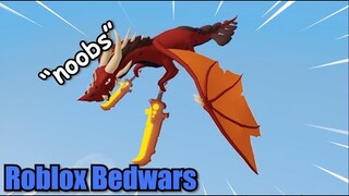 NEW Flying Dragon.. *Roblox Bedwars Update*