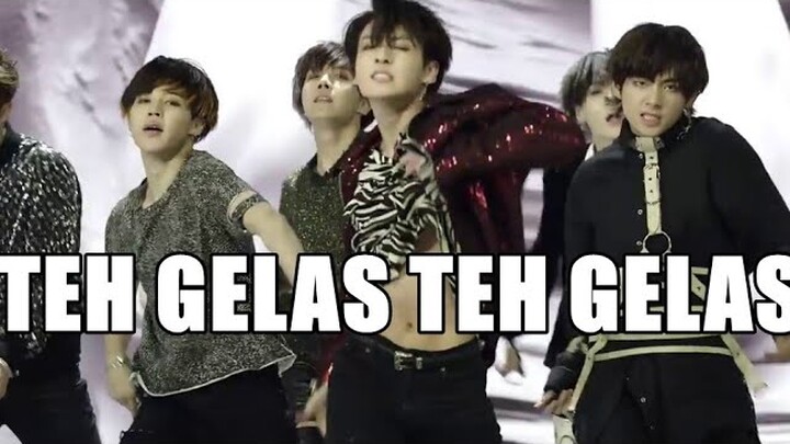 (Parodi Ngawur Lirik) BTS - Fake Love "Teh Gelas" [Misheard indonesia version] FANBOY FT FANGIRL