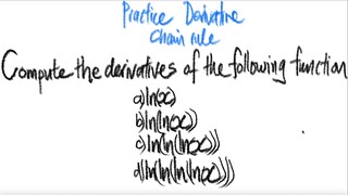 Compute the derivatives of the following function