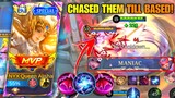 MANIAC! OUTPLAYED MY ENEMIES EVEN WITH LOW HP! CHASED THEM TILL BASE | QUEEN ALISHA PLAYS | MLBB