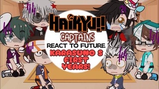 Haikyuu Past Captains React To Future Karasuno First Years || Ft. Captains || SPOILERS || Gacha Club