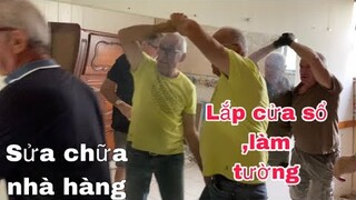 Tháo ráp cửa sổ nhà hàng dỡ tường/sửa chữa nhà hàng/cathy gerardo cuộc sống pháp