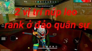 Free Fire | hai góc núp leo rank ở đảo quân sự | boss gamming