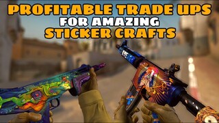 PROFITABLE Trade Ups For AMAZING Sticker Crafts | CSGO Trade-Ups 2020 | elsu