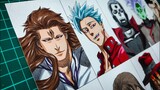 Drawing 10 Immortal Characters in Anime Manga | Bleach, Naruto, One Piece and More...