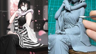 Produksi figur Kimetsu no Yaiba Iguro Kobanai (transformasi gadis moe)!
