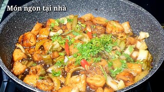 món chay - mì căn kho cải chua thơm ngon dễ làm seitan recipe - món ngon tại nhà