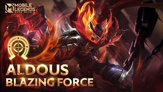 ALDOUS New Blazing Bounties Skin | Blazing Force | Mobile Legends: Bang Bang