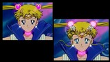 Sailor Moon — moon cosmic power make up！90s Anime VS manga