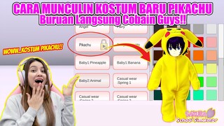 TUTORIAL MUNCULIN KOSTUM BARU PIKACHU!! GEMOYY BANGET LOHH..!! SAKURA SCHOOL SIMULATOR - PART 413