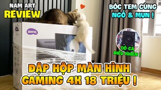 THỬ ĐẬP HỘP MÀN HÌNH GAMING 4K 18 TRIỆU CHƠI GTA V, CFZ, CODM CÙNG NAM ART VÀ MUN, NGỐ !