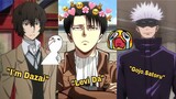 Anime characters saying their names ✨