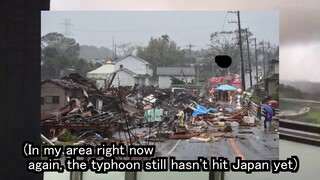 Huge typhoon is hitting Japan in 6 hours