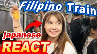 Japanese Girl Tries To Take a Filipino Train For the First Time!