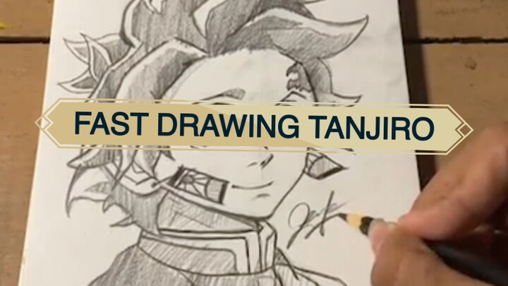 Drawing Tanjiro Kimetsu No yaiba // #FAMTHR
