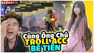 [FREE FIRE] Linh Cùng Ông Chú 27 Tuổi Troll Acc Bé Tiên Bằng Những Cái Tên Siêu Ác