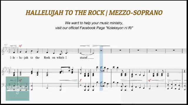 HALLELUJAH TO THE ROCK (MEZZO-SOPRANO)
