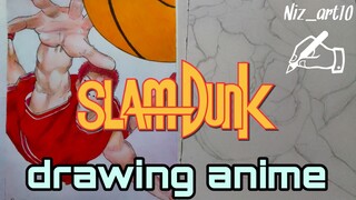 Speed Drawing Hanamichi Sakuragi dari anime Slam Dunk🏀 || by Niz_art10