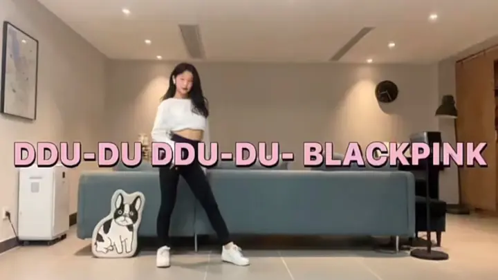 15-year-old dances DDU-DU DDU-DU in one mirror