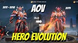 AOV HERO EVOLUTION ANIMATION AND EFFECT HERO AND SKIN REWORK SIDE BY SIDE 2019
