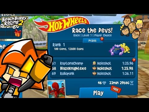 Race the Devs! Tournament Beach Buggy racing 2 Hotwheels event