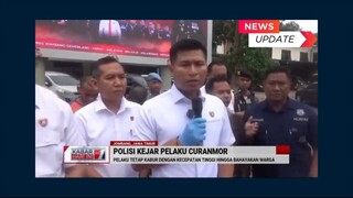 Detik-detik Menegangkan Polisi dengan Pelaku Curanmor Terlibat Kejar-kejaran Bak Film Laga