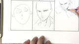 [Drawing Challenge] Draw Saitama in 10 seconds/3 minutes/30 minutes!
