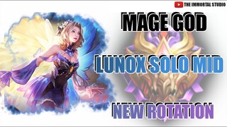 LUNOX SOLO HYPER MID NEW META| MAGE GOD| EPIC SKIN GIVE AWAY| MLBB