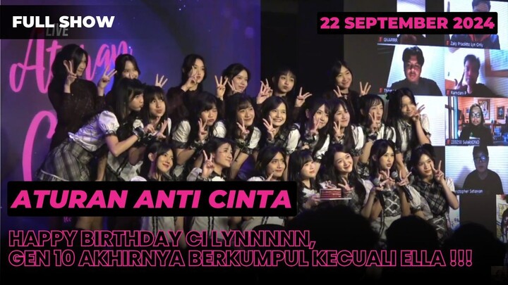 FULL SHOW | ATURAN ANTI CINTA | STS CI LYN [ 22 SEPTEMBER 2024 ]