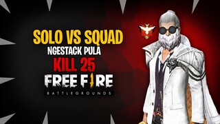 SOLO VS SQUAD EMULATOR NGESTAK MASIH BISA KILL 25!