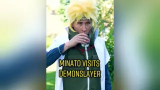 Minato visits Demonslayer anime naruto minato demonslayer tanjiro giyuu manga fy