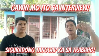 TIPS PAANO MAKAPASA SA JOB INTERVIEW | Tenrou21